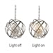 Jojospring Benita 4-Light Light Gold with Bronze Metal Crystal Orb Chandelier