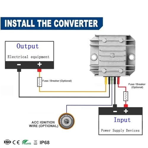 Convertisseur de tension 12V à 24V module booster step up compact