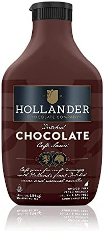 Hollander Dutched Chocolate Cafe Sauce, 15 fl. oz. Squeeze Bottle