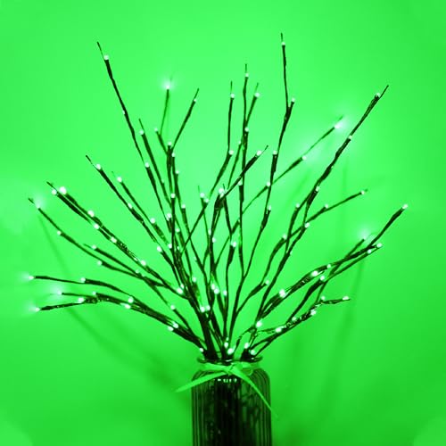 Branches lumineuses 8 modes clignotants avec télécommande USB et piles