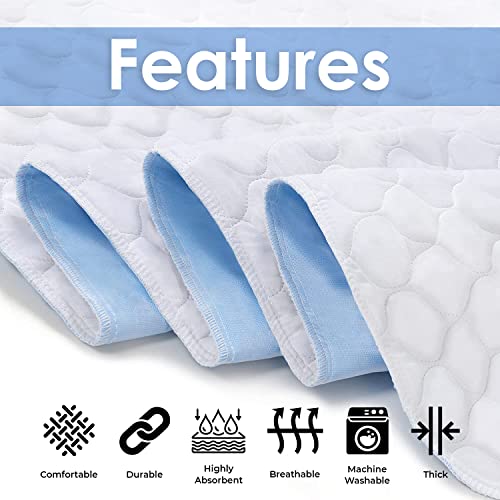 Avalon Care Incontinence Bed Pads (Pack Of 4) Washable Pee Pads For Adults, Kids & Pets - Highly Absorbent Pads, 34X36 Inches Bed Pads Washable Waterproof Pads For Bed, Reusable Bed Pads & Underpads #TOP1