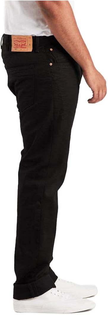 Levi's Men's Big and Tall 501 Original Fit Jean 40W x 38L Polished Black