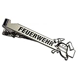 Krawattenklammer versilbert mit Schriftzug