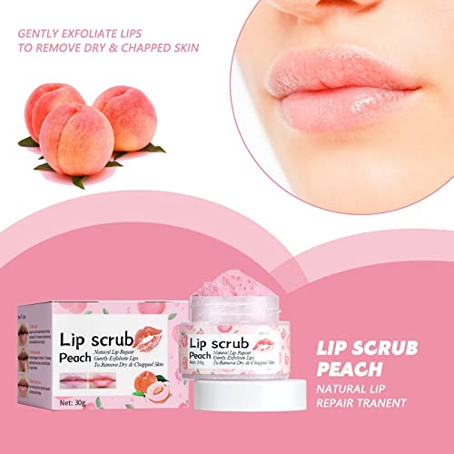 Tbuiall Lipstick For Women Peach Lip Scrub Fades Lip Lines Hydrates Exfoliates Revitalizes Lip And Tender Lip Scrub Natural Lip Care Repairs Dry And Cracked Lips Colors Lip Gloss #TOP1