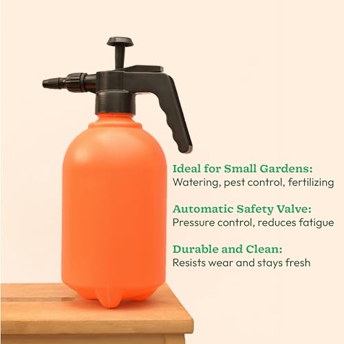 Ugaoo Pressure Spray Pump Bottle Sprayer for Home Garden Plants - 2 LTR. (Orange)
