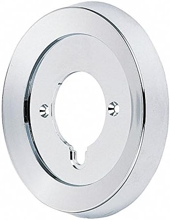 Escutcheon: for Use with Symmons Shower Faucets, 0 Handles, Circle Trim Plate, Chrome Finish, T-27, 24VL18