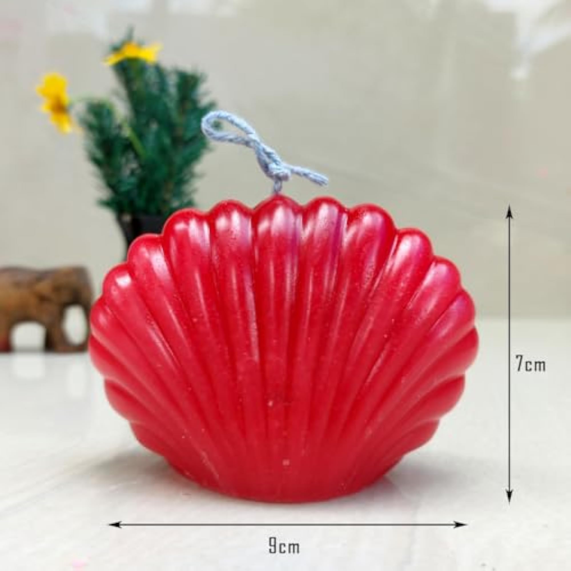 3pc Seashell Scented Candle Set, Handmade Home Décor