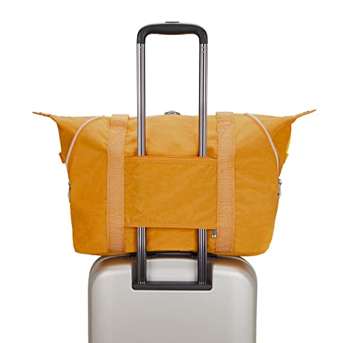 Kipling Women's Art Medium Tote Bag, Lightweight Large Weekender, Travel Handbag, Rapid Yellow #TOP6