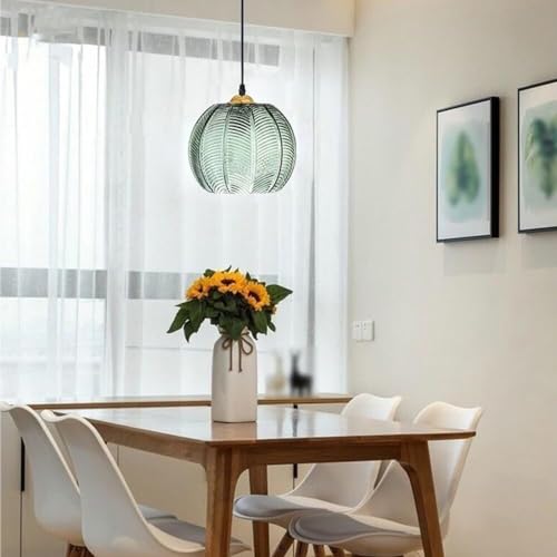 Lampe suspendue en verre E27 au design créatif pour salon - 5