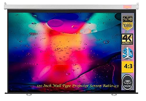 Vilro 120 Inches Wall Type Pull Down Projector Screen 8x6 Ft - Image 2
