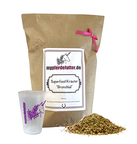 mypferdefutter Bronchial / Atemwegs Kräuter für Pferde 100%Natur PUR - Pferdekräuter frei von Zusätzen für Dein Lieblingspferd - unterstützen natürlich bei Atemwegsproblemen (1000 g) Cover