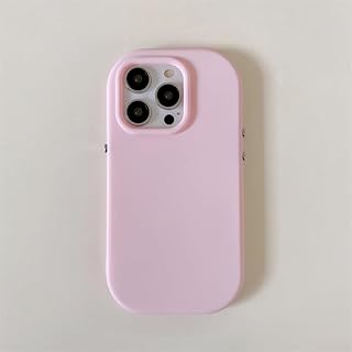 NICRX Funda de Silicona líquida para teléfono con Parachoques sólido de Color Caramelo para iPhone 11 12 13 14 Pro MAX X XS XR XS MAX, Rosa, para iPhone XR