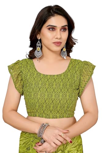 Image of KASHVI SAREES Women's Printed Georgette Saree With Unstitched Blouse Piece (Pack Of 2) -P2 1812 2 1743 3