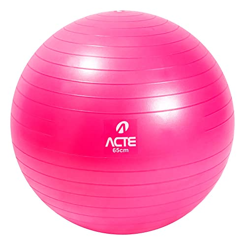 Loja Produto Bola de Pilates 28 Acte, Bola Suiça Pilates e Yoga Gym Ball- Rosa