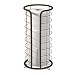 mDesign Decorative Metal Free Standing Toilet Paper Holder Stand with Storage for 3 Rolls of Toilet Tissue - for Bathroom/Powder Room - Holds Mega Rolls - Bronze