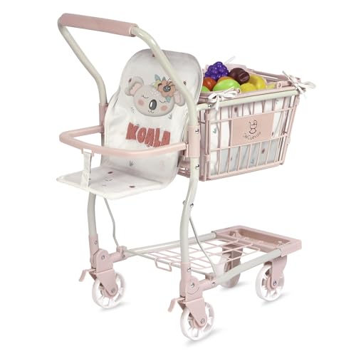 Caddie de Supermarché Koala avec Accessoires et Porte-bébé DeCuevas 52179