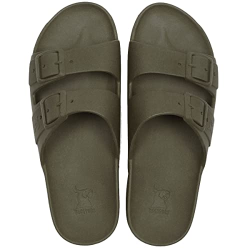 Sandales Cacatoès Rio de Janeiro kaki foncé pour homme et femme