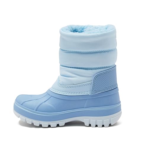 Lands' End Flurry Max Waterproof Kids Snow Boots - Insulated Warm Fleece Lined Winter Boots for Toddlers, Girls & Boys Size 10 to 74