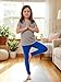 Bienzoe Girls Cotton Stretchy Leggings: Breathable Yoga Tights for Active Kids 3-13 - Party Wear & Casual Play 3-Pack Set Pack C 10