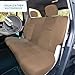 FH Group Full Set Faux Leather Car Seat Covers for Low Back Front Seat Covers, Solid Back Seat Cover, Universal Fit, SUV, Sedan, Van, Seat Cover, Tan