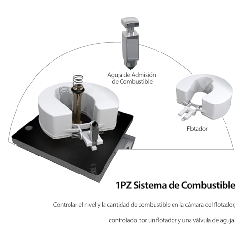 Carburador de motor Tecumseh 640065A soluciona tirones y fallos en cortacésped OHV 4