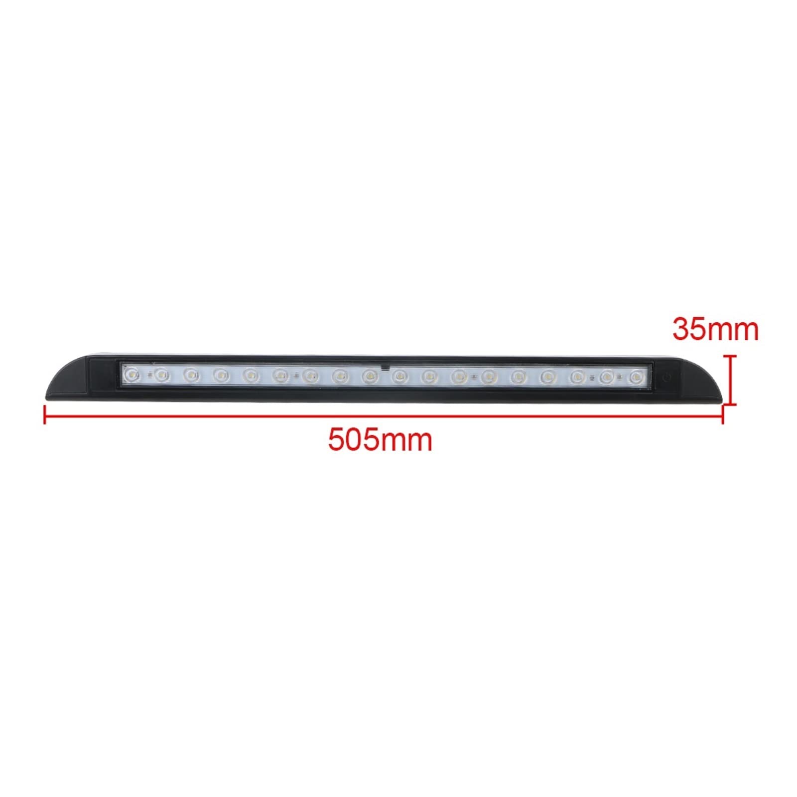 Lampada Esterna da Campeggio for Attrezzature da Campeggio Lampada Esterna 6000k for lampade da Parete Interne for roulotte RV 18 Lampada da Tenda a LED 12-28V per Camper(Noir)