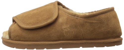 Lamo Men's Open Toe Wrap Slipper,Chestnut,Medium #TOP6