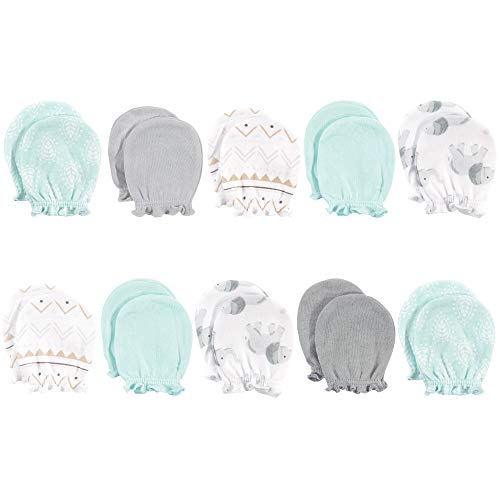 Image of Hudson Baby baby-girls Cotton Scratch Mittens