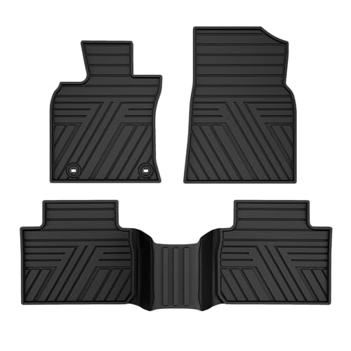 All Weather Floor Mats Custom Fit for Toyota Camry 2018-2024 Waterproof Heavy Duty Anti-Slip Car Mats 1st & 2nd Row Full Black