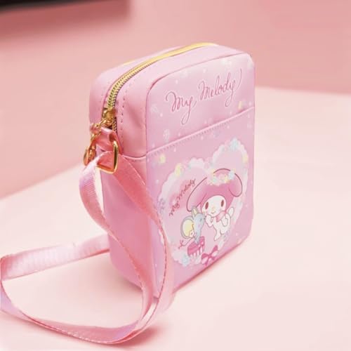 Image of cute cartoon-themed mini crossbody bag, also a shoulder bag, features a cartoon pattern design
