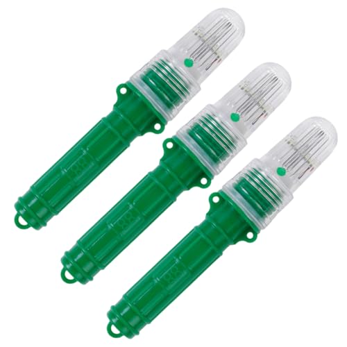 Ameble 3-Pack Fishing Net LED Marker Light with Auto Sensor, Flashing Beacon for Night Fishing, Boat Navigation Flares, Wildlife Scare Device, Marine Safety