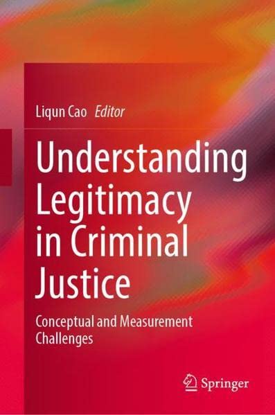 Buy Understanding Legitimacy in Criminal Justice — BookShops.in