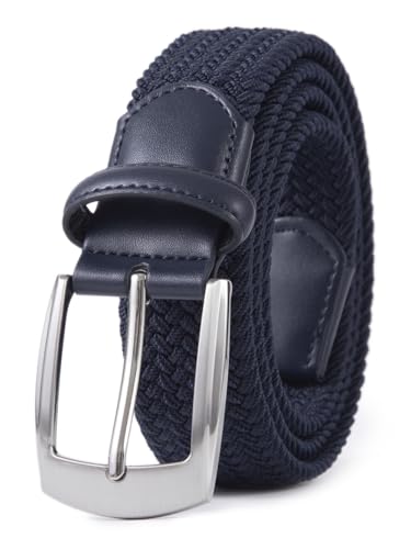 Image of Fabio Valenti Canvas Elastic Fabric Woven Stretch Braided Belts for Men Women Junior with Multicolored /Full Sizes