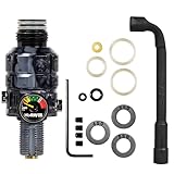 HK Army Paintball Regulator 350psi-650psi Adjustable Turbine Pro for HPA Compressed Air Tanks (Standard, Grey)