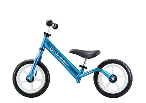 BRILRIDER Flight AF Kids Balance Bike for 18 Months-5 Year-Olds (Metallic Blue)