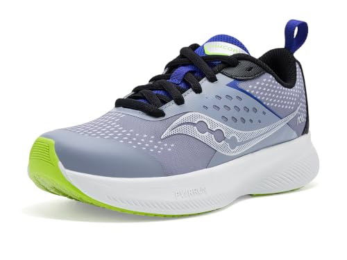 Saucony Ride Kdz Grey/Black/Blue 060 Width-M - image 1