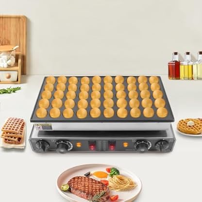 50 Loch Elektro Antihaft Waffeleisen Elektrischer Mini Holländischer Pfannkuchenbäcker 1700 W Pfannkuchen Maker Antihaft Für Den Gewerblichen Gebrauch Zu Hause – Bild 6
