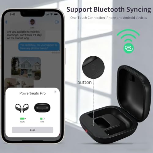 Étui de chargement pour Powerbeats Pro avec bouton de synchronisation Bluetooth