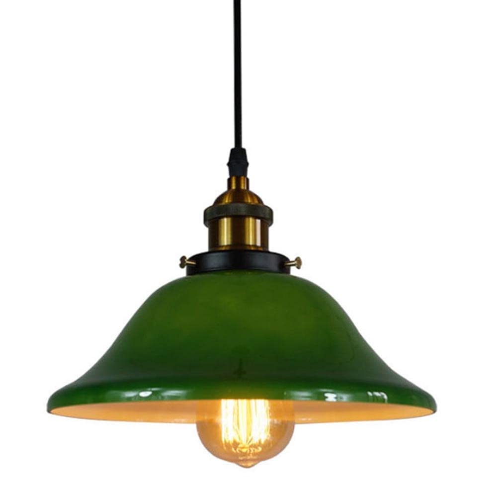 Lámpara industrial vintage verde para renovar techos de cocina