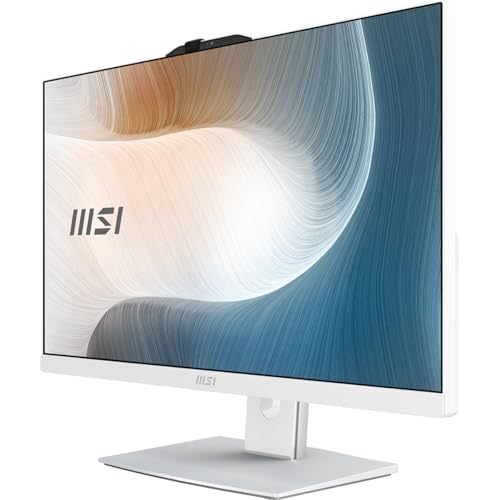 Image of msi Modern AM242TP AIO Desktop: 23.8 inch FHD, Intel Core 7-150U, 32GB Memory, 1TB M.2 NVMe SSD, Windows 11 Home: White 1M-1094US