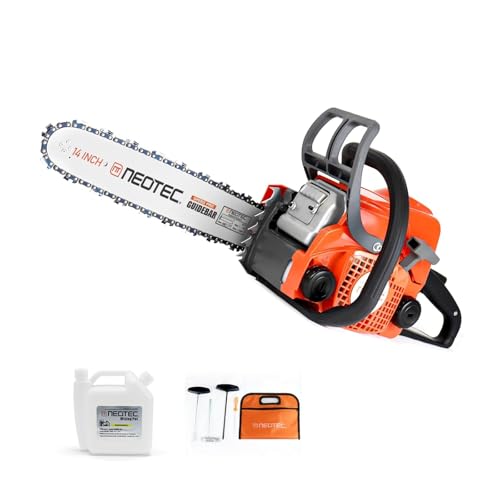 NS832 14-Inch Gas Chainsaw, 31.8cc 2-Stroke Top Handle