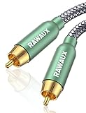 [Was Sie bekommen]: 1 x RAWAUX Cinch-Audiokabel. Erleben Sie ein beeindruckendes Erlebnis von Stereo-Surround-Sound zu Hause!