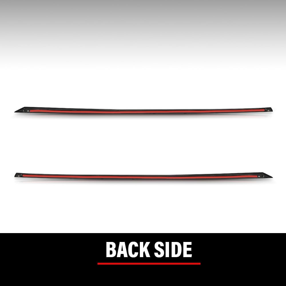 Rear Door Frame Molding Trim Pair Compatible with Kia Optima 2011-2015 838502T000, 838602T000 Silver