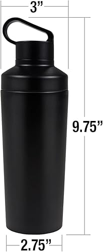 Miniatura 7 de Superman OFFICIAL - Botella de agua aislada de 18 onzas, resistente a fugas, de acero inoxidable aislado al vacío con tapa de bucle 2 en 1, diseño