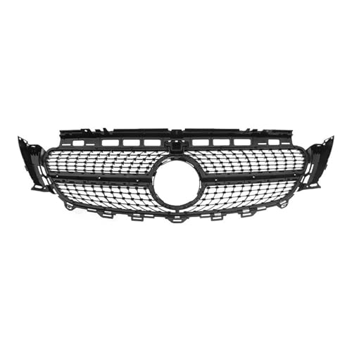 Rejillas frontales Para Benz W213 E200 E300 E400 2016-2019 Parrilla Central Parachoques Con Diamante Cromado Plateado Sin Logotipo