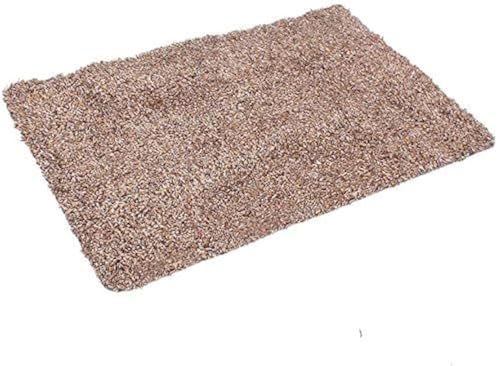 IvyGrip Brwon 32"x20" Magic Doormat,Super Absorbs Mud Rubber Back Door mat,Non-Slip Indoor Outdoor Low Profile Machine Washable Pet Shoe Scraper Carpet,Rug for Entryway