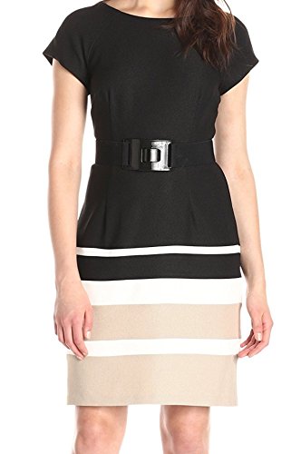 Sandra Darren Women's Short-Sleeve Belted Dress