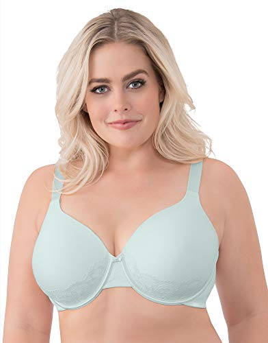 Image of Vanity Fair Women's Full Figure Beauty Back Smoothing Bra with Lace, 4-Way Stretch Fabric, Lightly Lined Cups up to DD