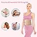 2 Pcs Leakproof Organic Essential Oil Wraps for Waist & Neck, Adjustable Straps for Comfortable Fit