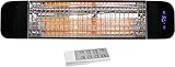 Devola Electric Infrared Patio Heater Wall Mounted 2000W | IP65 Waterproof | WiFi Enabled Radiant Low Energy Heater for Garden | Outdoor & Indoor | 24Hr Timer | LED Display, Remote Control (DVPH2000B) - Image 9